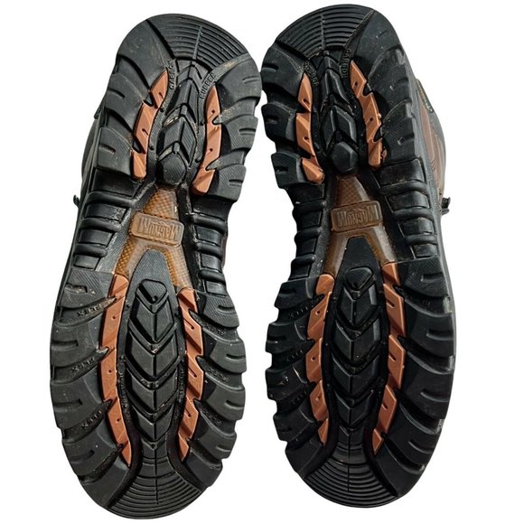 Magnum Essential Equipment Brown Leather Ion Mask Steel Toe Work Boots Size 9W - Picture 4 of 8